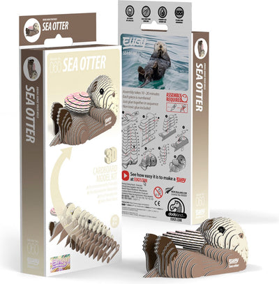 Eugy 3d puzzel - zeeotter - zeedieren - duurzaam - verzamel ze allemaal - 6 jaar
