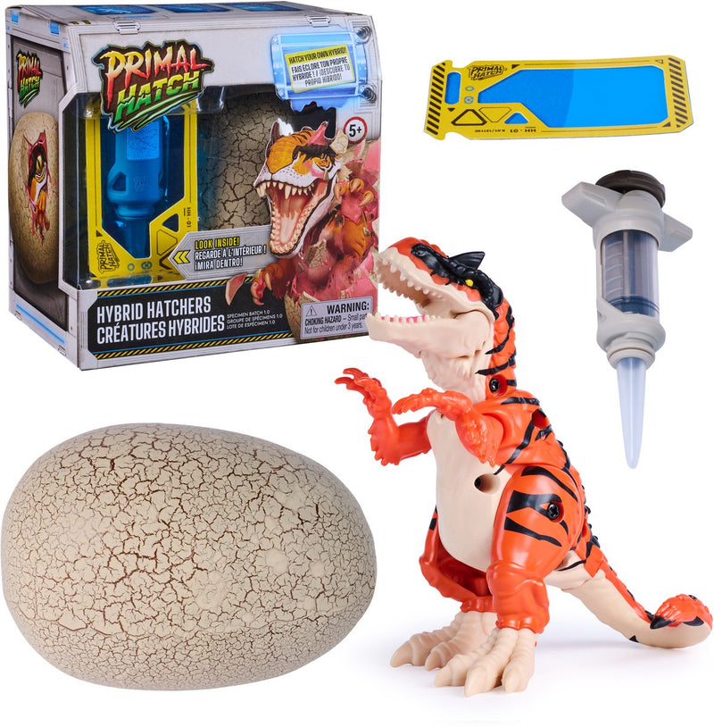 Primal hatch spin master dinosaurus speelgoed hybrid dino jurassic.