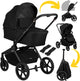 Lionelo freya 2in1 kinderwagen – reiswieg wandelwagen – vanaf geboorte tot 22 kg – premium buggy - pu-wielen met vering – voor- achterwaarts zitje – upf50+ kap – compleet accessoiresysteem