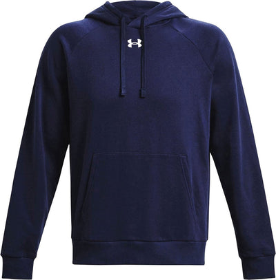 Under armour ua rival fleece hoodie heren sporttrui - navy - wit