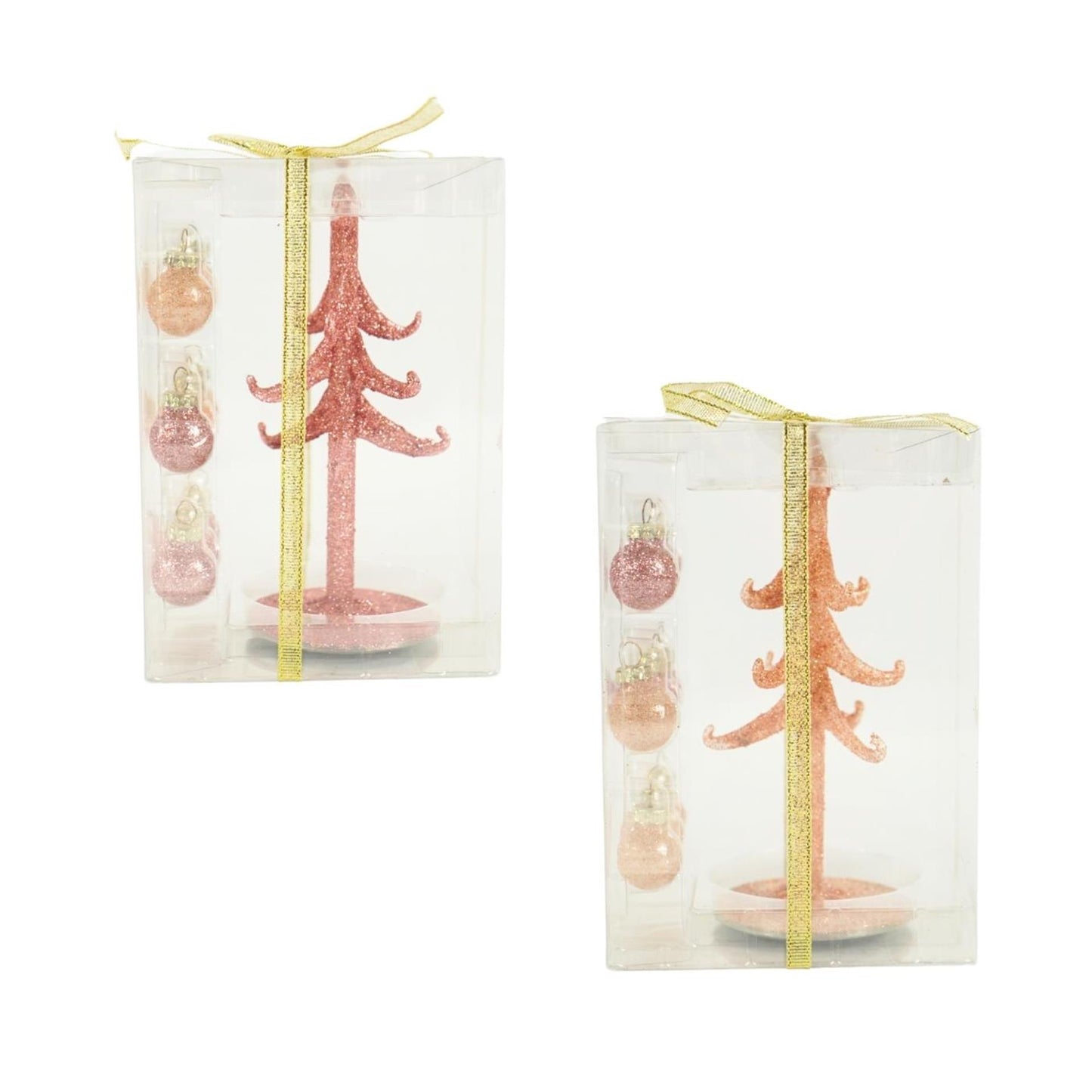 Kerstboom sparkly nude 15cm 2 assorti