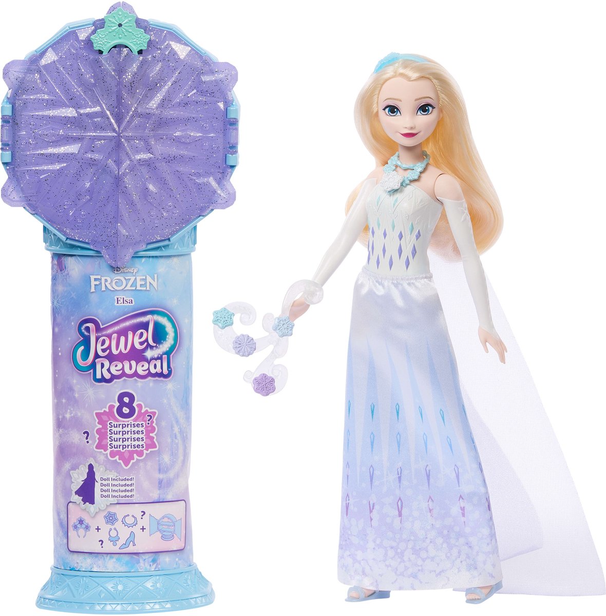 Mattel disney frozen jewel reveal elsa - modepop