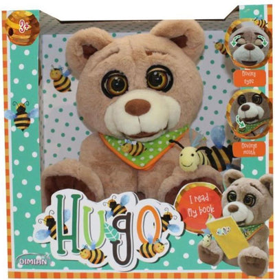 Dimian nl plush hugo with moving eyes, mouth three fairy tales total 9 minutes in dutch or french version (no book).