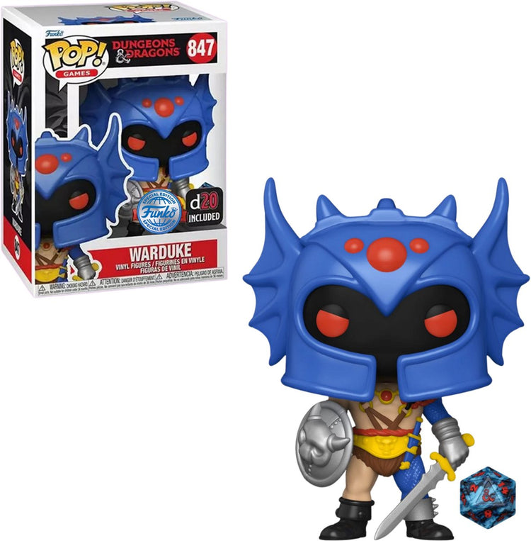 Funko pop! games: dungeons dragons - warduke d20 included special edition #847