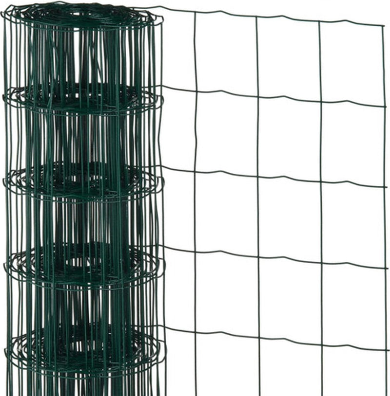 Nature - verzinkt staal gaas - 1 x 10m - groen - 100 x 75mm mazen