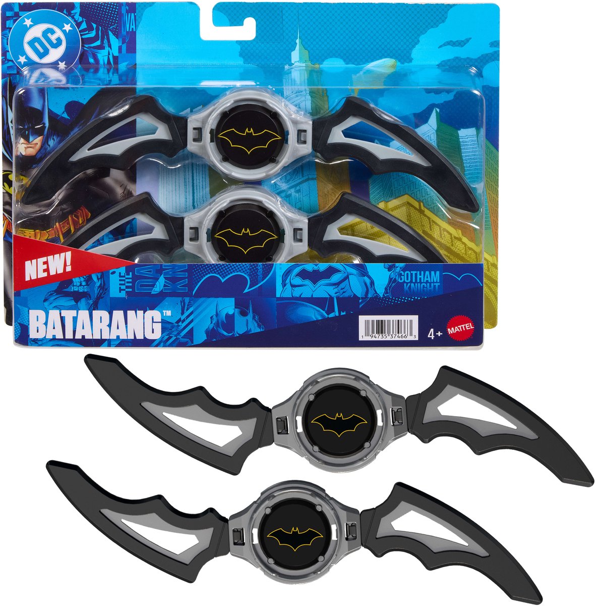 Mattel dc premier batlink batarang speelgoed voor tollenspel - iconische batman boomerang wapen 20 cm breed