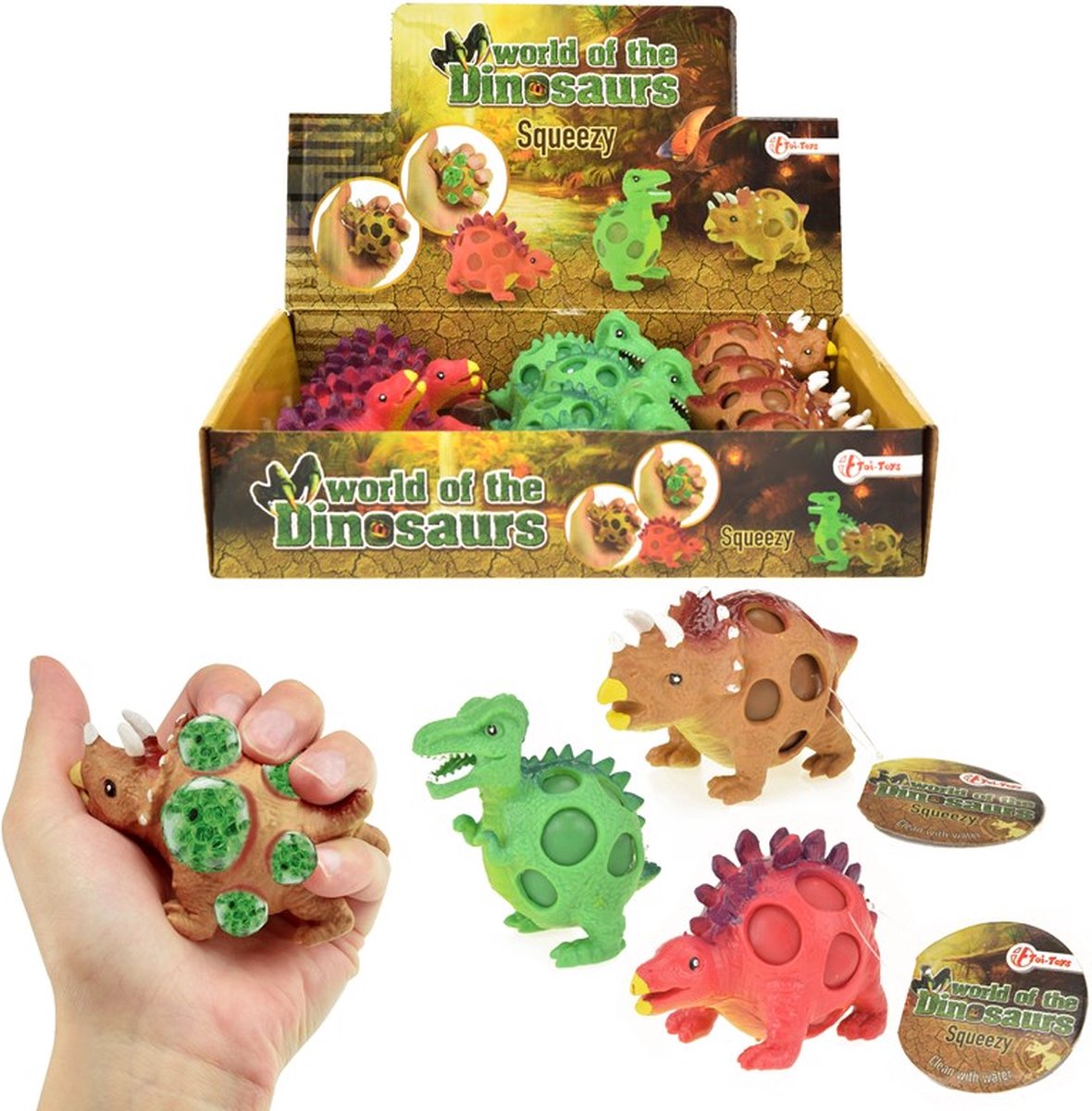 Toi-toys toi toys dino knijpbal - willekeurig