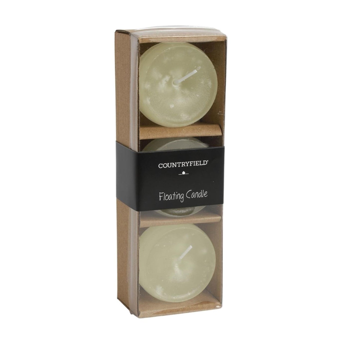 Countryfield drijfkaarsen bollie crème
