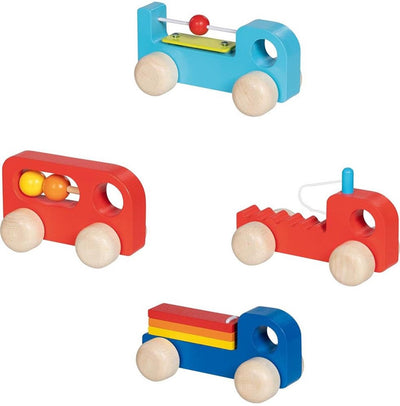 Goki voertuigen geluid express. 4 assorti. 12