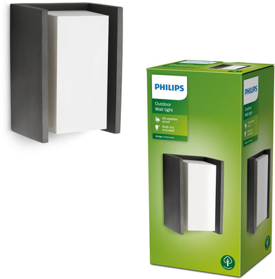 Philips led philips bridge buitenwandlamp - antraciet