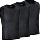 Gripgrab - ultralight 3pack mesh mouwloos base layer zomer fiets ondershirt polygiene zweethemd - zwart - heren - maat xxl