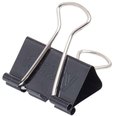 Maul foldback klemmen y® metaal metaal 12 stuks 32 mm zwart