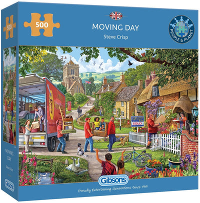 Gibsons - moving day (door steve crisp) - 500 stukjes 48×34cm (b×h) - legpuzzel voor volwassenen