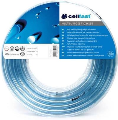 Cellfast universele slang transparant pvc 4,0 x 1,0 mm, 50 m lang