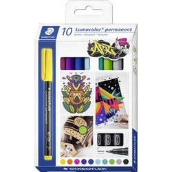 Ohp-marker staedtler 318 c10 fijn kleurenassortiment