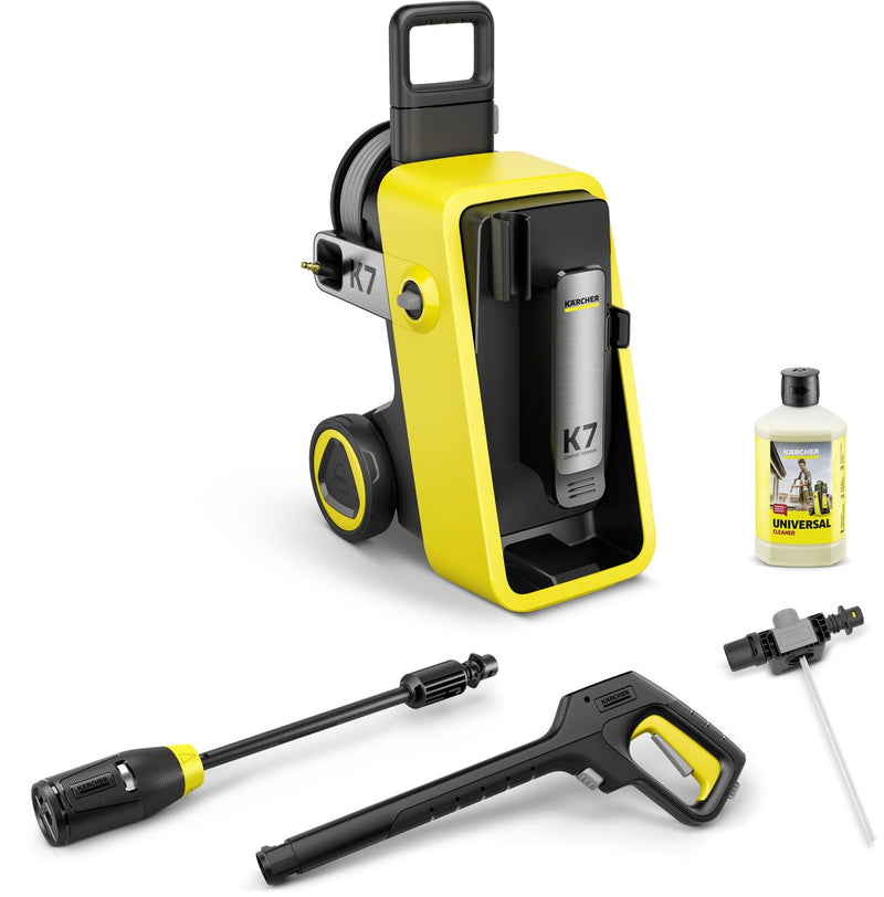 Kärcher k 7 comfort premium hogedrukreiniger - slanghaspel - 4-in-1 spuitlans - 180 bar - 600 l u - 60 m² u - geschikt voor oa. auto - terras - campers - caravans - fietsen - motoren - tuinset en gebieden rondom huis