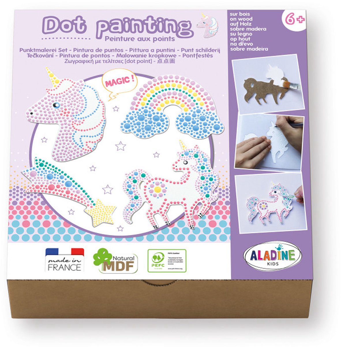 Aladine dot painting set - unicorn