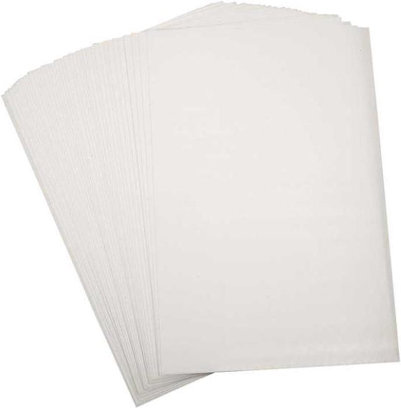 Creativ company vellen krimpfolie mat wit 20x30, 10st.