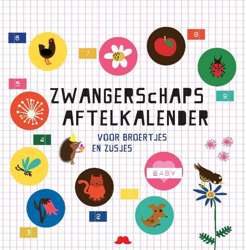 Merkloos sans marque zwangerschapsaftelkalender voor broertjes en zusjes
