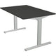 Bureau kerkmann 11020413 in hoogte verstelbaar antraciet, zilver