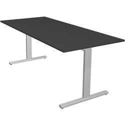 Bureau kerkmann 11020713 in hoogte verstelbaar antraciet, zilver