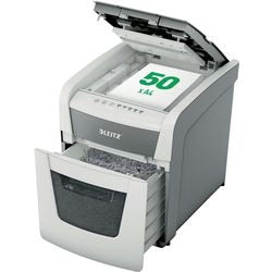 Papierversnipperaar leitz small office 50 p4 iq autofeed eu wit