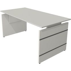 Bureau kerkmann 11466511 rechthoekig lichtgrijs