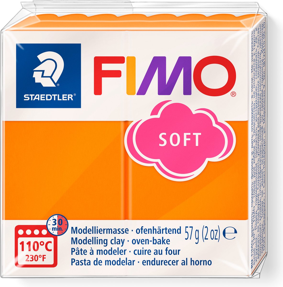 Fimo soft boetseerklei 57 g mandarijn