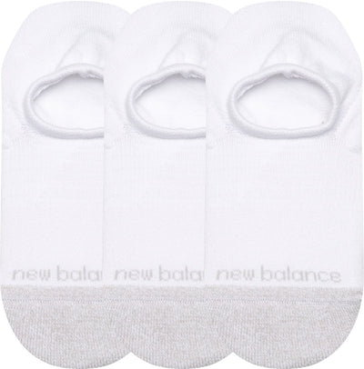 New balance active invisible no show socks unisex sportsokken - white