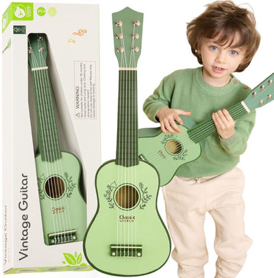 Lobbes speelgoed bv klassieke wereld houten gitaar voor kinderen vintage muziekinstrument 3+ - uni