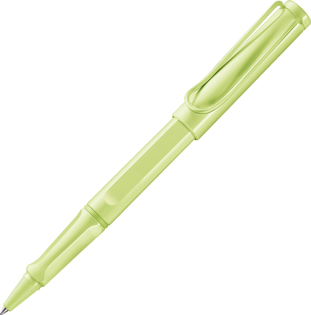 Lamy safari springgroene rollerbalpen - met ergonomische greep lijndikte m - behuizing van robuust asa-kunststof - met vulling m 63 in zwart