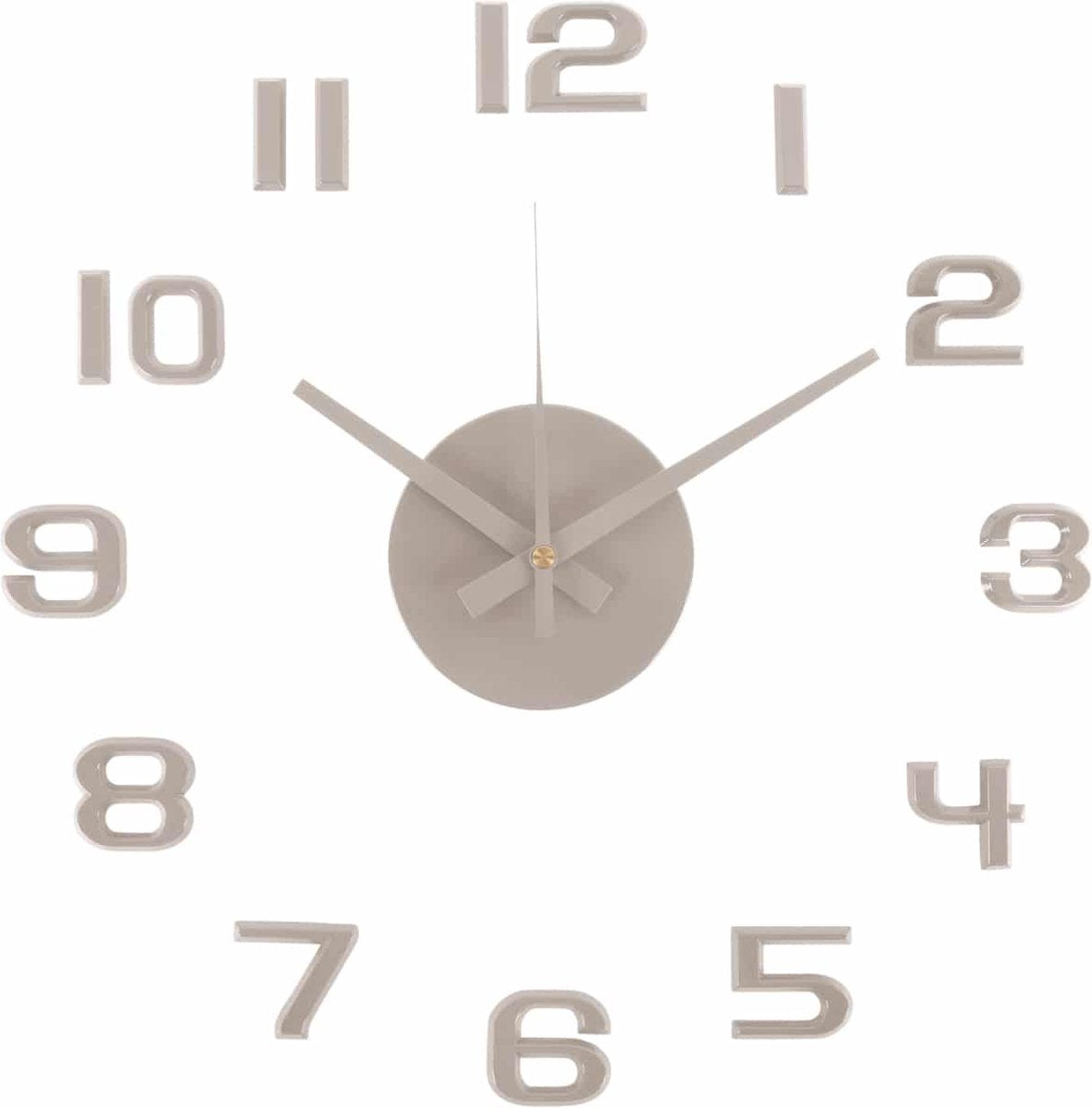 Karlsson wandklok diy sunset numbers - grijs - ø35cm - wandklok scandinavisch