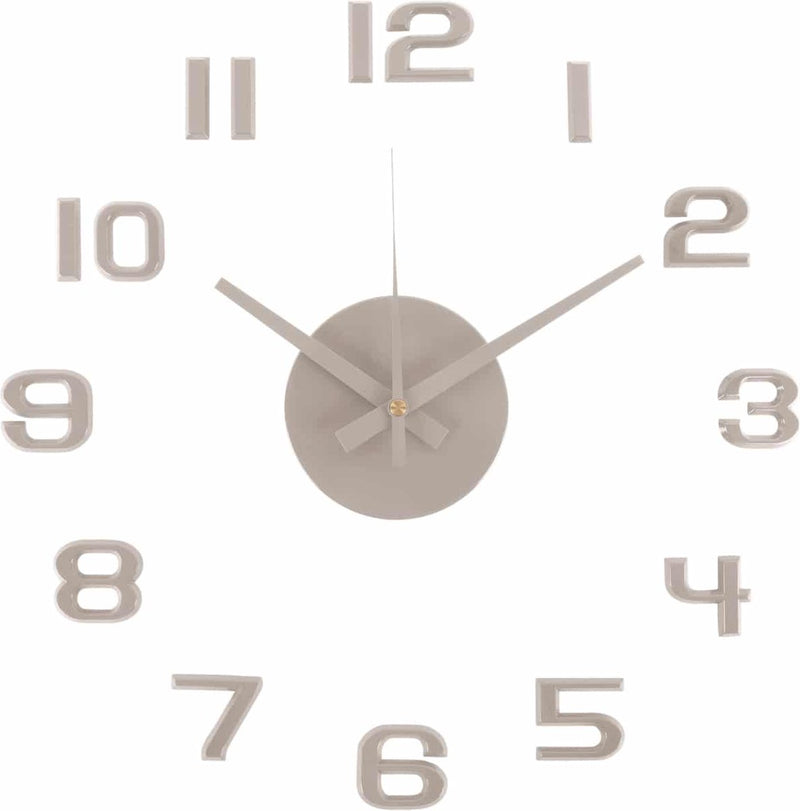 Karlsson wandklok diy sunset numbers - grijs - ø35cm - wandklok scandinavisch