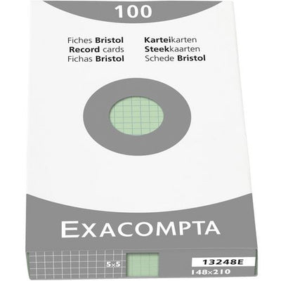 Indexkaarten exacompta 13248e groen papier