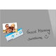 Sigel glasmagneetbord - be!board - 60x40cm - composiet grijs - si-b1206