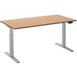 Zit-sta-bureau ceha ade2plhl128q9016be beuken melamine, metaal