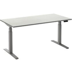 Zit-sta-bureau ceha ade2plme168q9006w wit melamine, metaal