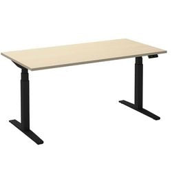 Zit-sta-bureau ceha ade2plhl168q9005ah esdoorn melamine, metaal
