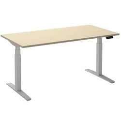 Zit-sta-bureau ceha ade2plhl168q9016ah esdoorn melamine, metaal