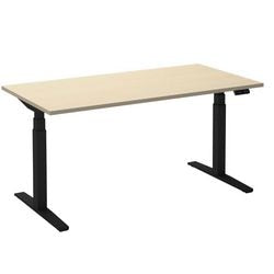 Zit-sta-bureau ceha ade2plhl208q9005ah esdoorn melamine, metaal