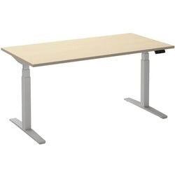 Zit-sta-bureau ceha ade2plme168q9016ah esdoorn melamine, metaal