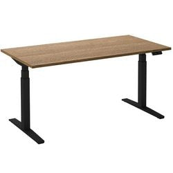 Zit-sta-bureau ceha ade2plhl168q9005ret eiken tabak melamine, metaal