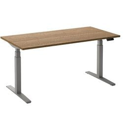 Zit-sta-bureau ceha ade2plhl188q9006ret eiken tabak melamine, metaal