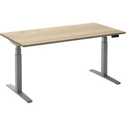 Zit-sta-bureau ceha ade2plhl188q9006rew eiken wit melamine, metaal