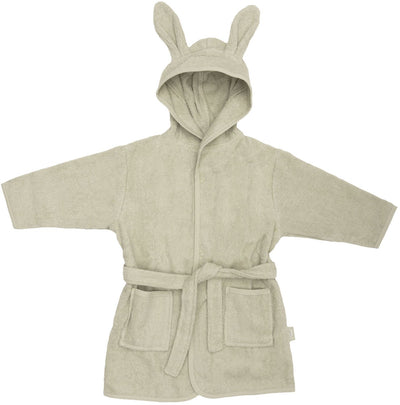 Jollein badjas - 100% badstof - 1-2 jaar - soft matcha
