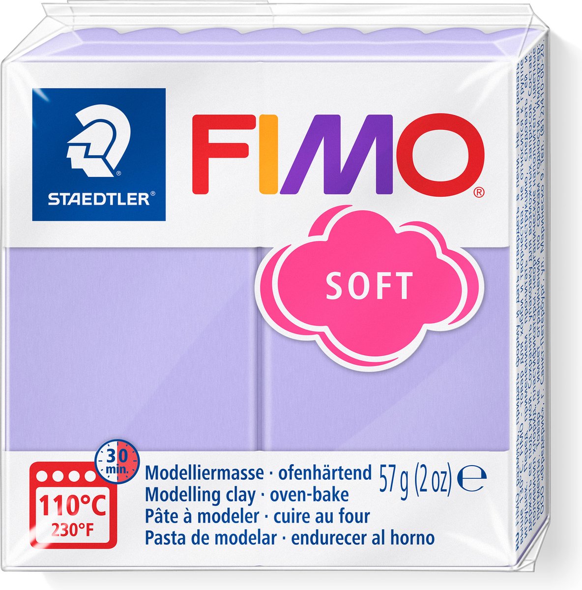Fimo soft boetseerklei 57 g lila