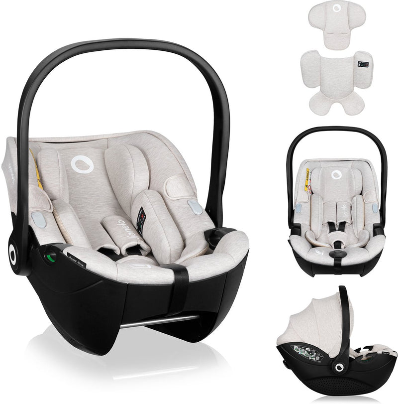 Lionelo moxie i-size - autostoel draagstoel vanaf geboorte - 40-87 cm - achterwaarts gericht (rwf) - bamboe stof - dri-seat - lichtgewicht 4,3 kg - isofix compatibel - memory foam - magnetische gordels - zonnekap - verstelbare hoofdsteun