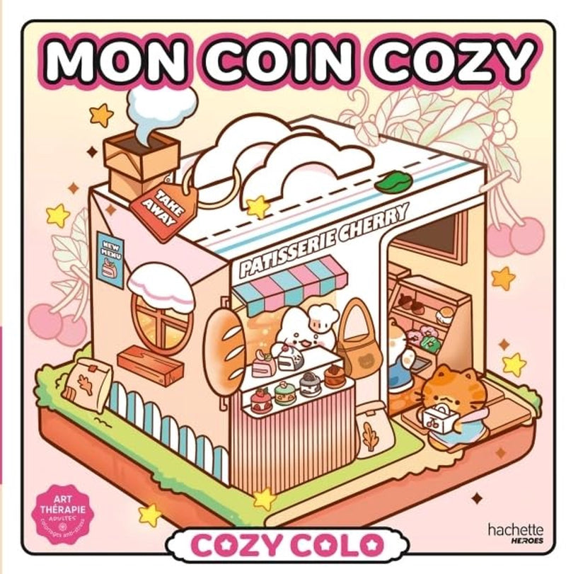Hachette heroes cozy colo - mon coin cozy (mijn gezellige hoekje) - hachette - kleurboek voor volwassenen