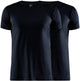 Craft core dry tee multi 2-pack m heren thermoshirt - zwart