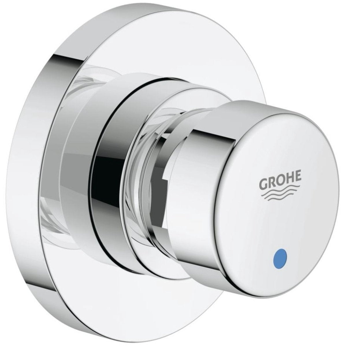 Grohe eurosmart cosmopolitan s inbouw douchekraan zelfsluitend 1 2 blauw rood chroom